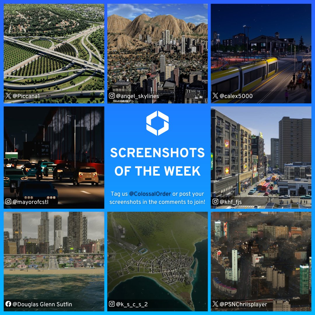 ColossalOrder's tweet photo. We love your creations! Thank you to everyone for sharing with us. 🥰

Tag us @ColossalOrder or share your screenshots in the comments to join. 💙

Featured: @calex5000 @Piccana1 @PSNChriisplayer #CitiesSkylines2 https://t.co/1WJ7fRcLx4