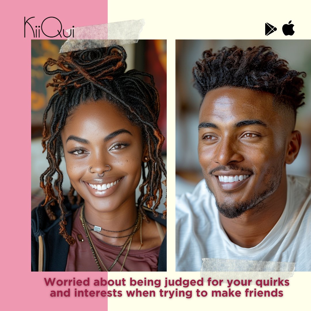 KiiQuiApp's tweet photo. Anxious about feeling disconnected from like-minded peers? 🌟 KiiQui bridges the gap to meaningful connections! #ConnectWithPeers #MeaningfulConnections https://t.co/3oUTPHTC98 https://t.co/Uie9P7SpBW