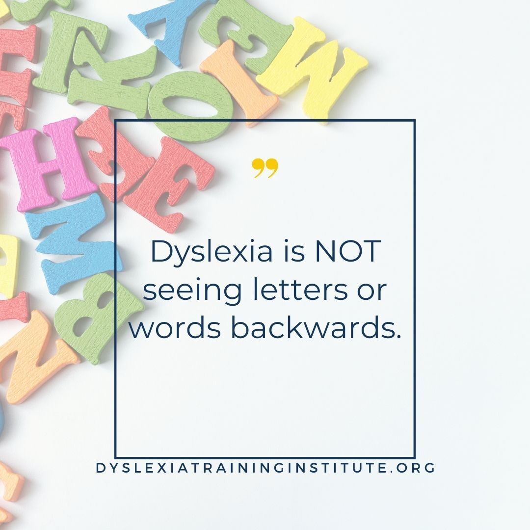 DyslexiaTrainer's tweet photo. One of the myths about dyslexia is that it's just students seeing words or letters backwards. That's not what dyslexia is. In fact, reversing letters and words is developmentally normal through the first grade. #dyslexia https://t.co/0R6kkrNH35