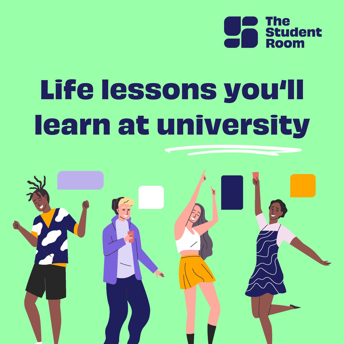 thestudentroom's tweet photo. We asked members of The Student Room what valuable life lessons they learned at university. 🧑🎓
Read more: https://t.co/kzuYlsL1S8
#University #Students #StudentLife #UniPrep #UniLife #LifeLessons #TheStudentRoom https://t.co/0muJfakrYa