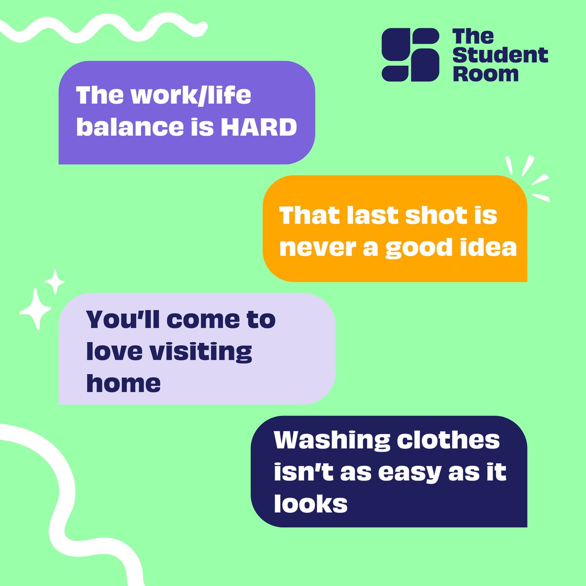 thestudentroom's tweet photo. We asked members of The Student Room what valuable life lessons they learned at university. 🧑🎓
Read more: https://t.co/kzuYlsL1S8
#University #Students #StudentLife #UniPrep #UniLife #LifeLessons #TheStudentRoom https://t.co/0muJfakrYa