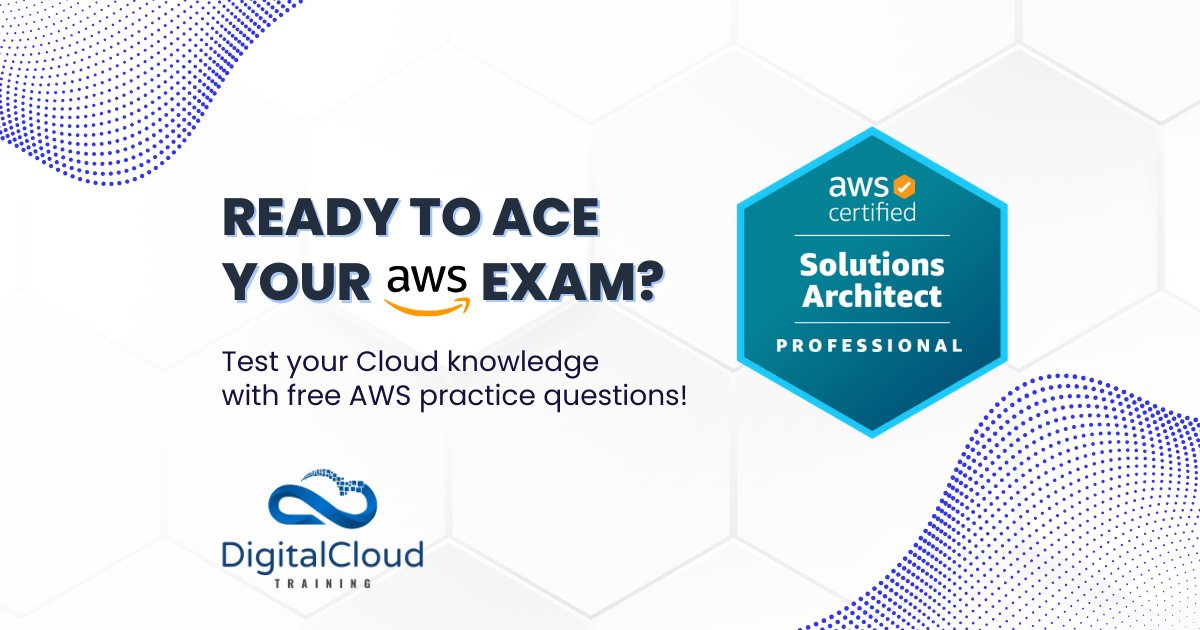 nealkdavis's tweet image. Get ready for the #AWSSolutionsArchitect Professional exam with our free practice questions! 🔍
No sign-up required—just click to get answers and explanations.
Check out the free practice questions here 👉 digitalcloud.training/aws-solutions-…
#AWSSAPro #AWSExamReview