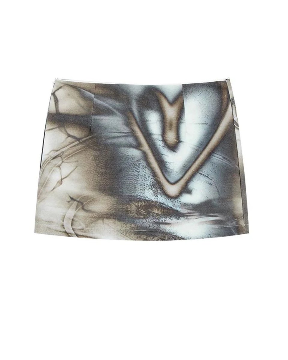 marble mini skirt ✧