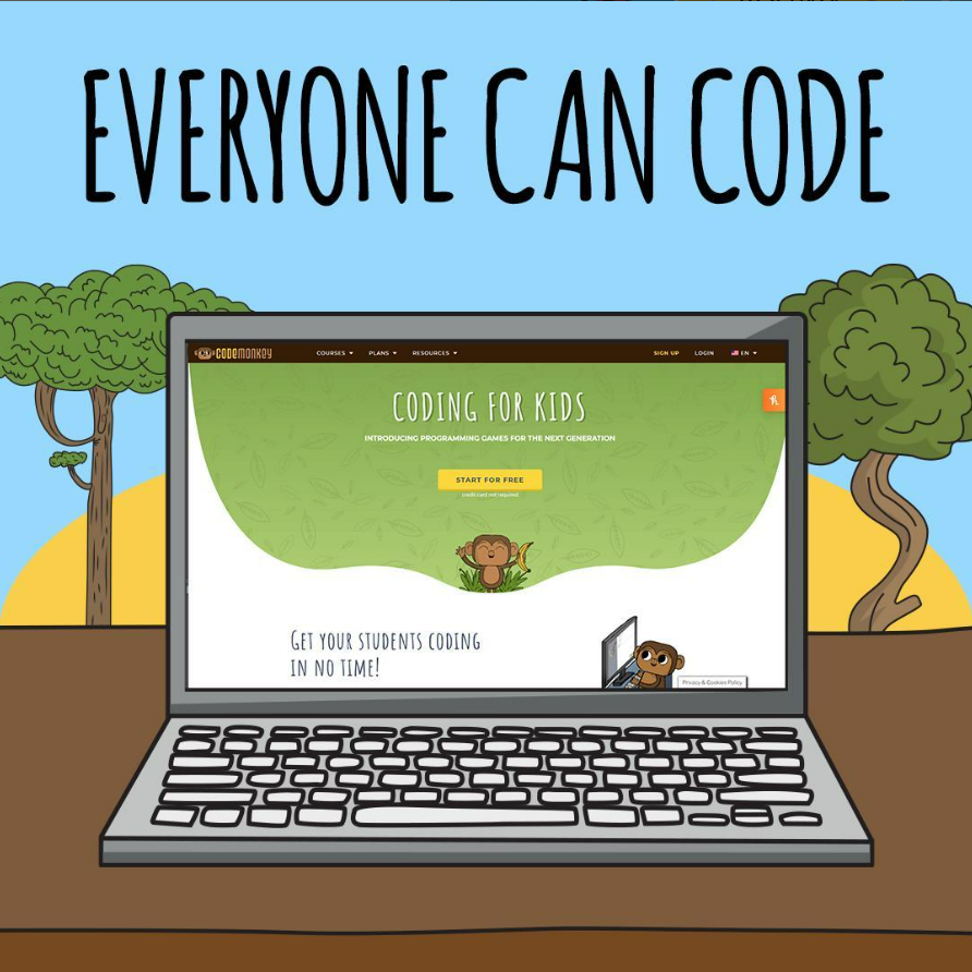CodeMonkeySTU's tweet image. Kids from 5-14 years old can learn block-coding, text-coding, CoffeeScript and Python all while playing! Kids as young as 5 can start programming and build their own games. 

Try it today!
➡️CodeMonkey.com

 #Teachers #education #EducationalGames
