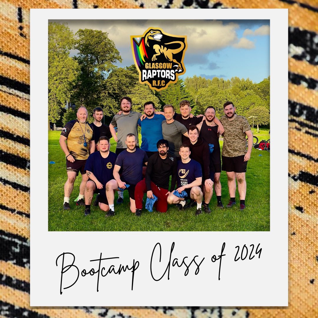 Our 2024 Bootcamp 🏉 has come to a close and we would 💕 to thank all those that came and gave it a go. You have all been amazing. 🎉 

Our 24/25 season begins on Monday and we have a full year scheduled of training, union games &amp; fun. #welcometotheteam #glasgowraptors