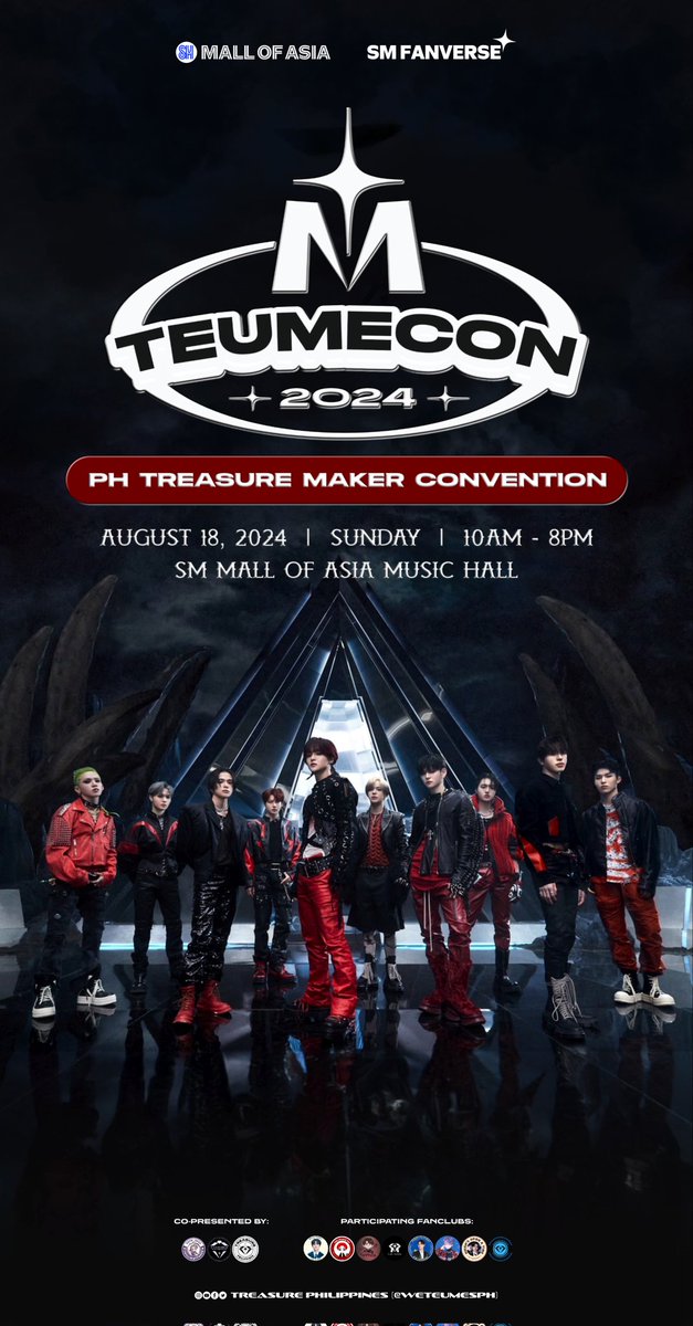 Hello TEUMES! 👋

Get ready for PH🇵🇭 TeumeCon2024 this Sunday, August 18, 2024, at the SM MOA MUSIC HALL 🩵

Don’t miss out on our booth where you’ll find fun games, exciting prizes, and unexpected surprises 💎
Join us for a day of excitement and fan love. See you there~