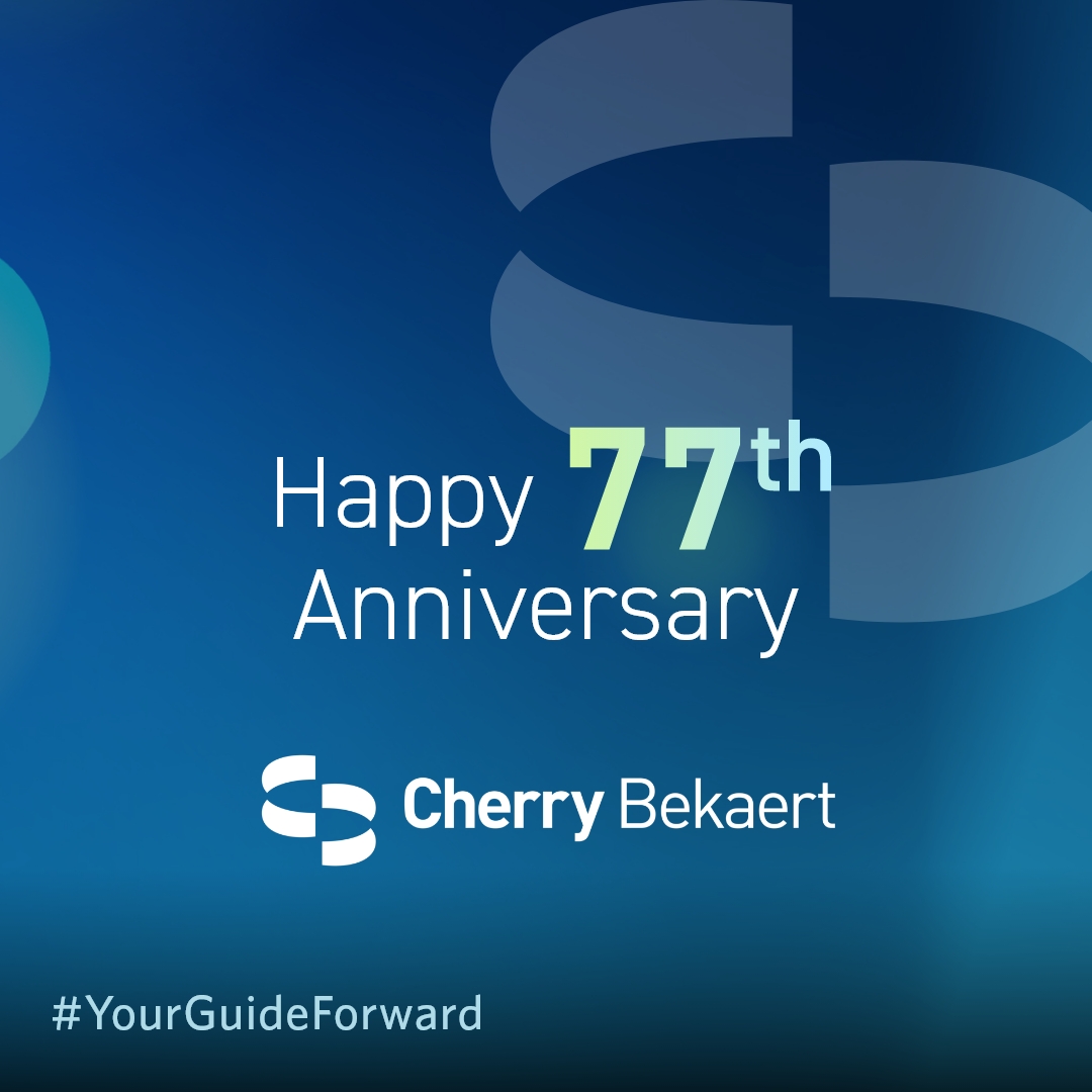 Happy 77th Anniversary, <a href="/CherryBekaert/">Cherry Bekaert</a>! Today, we reflect on the incredible journey we've embarked on, and the many challenges and successes we've experienced along the way. Looking forward, we're committed to being #YourGuideForward. cbh.com/about