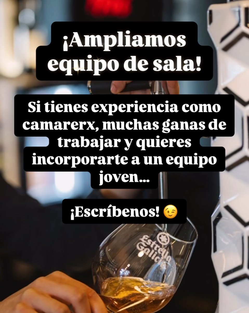 Isafondo's tweet photo. #OfertaEmpleo #Coruña #Camarero 

Envía tu CV a cicerorestaurante@riazorhotel.com https://t.co/Mharr6SmBg