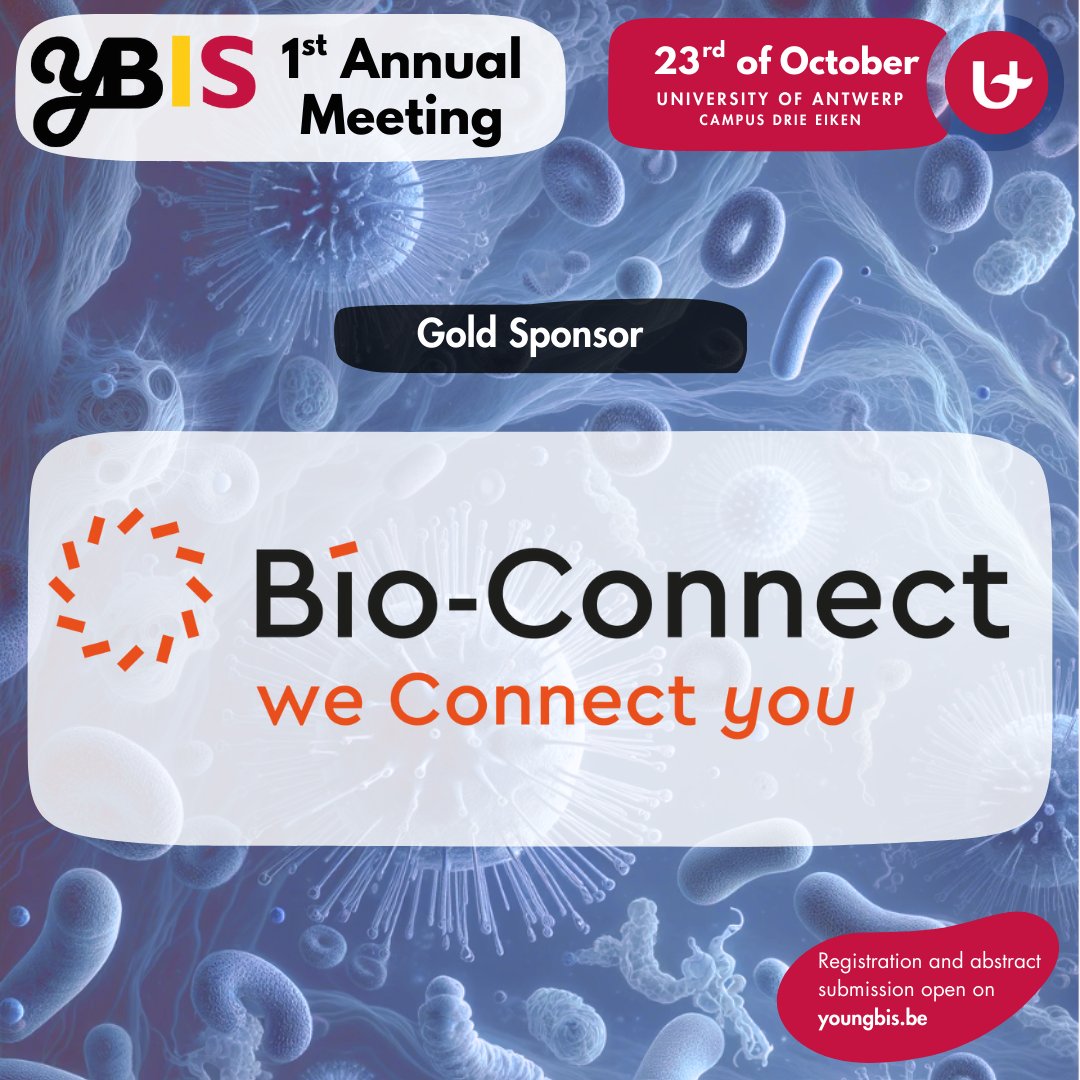 yBIS_BE's tweet photo. In the coming weeks, we will introduce the organizations that make our first annual meeting possible #yBIS2024

Many thanks to our gold sponsor 🥇#BioConnect for their support ! https://t.co/970KC0wd4h