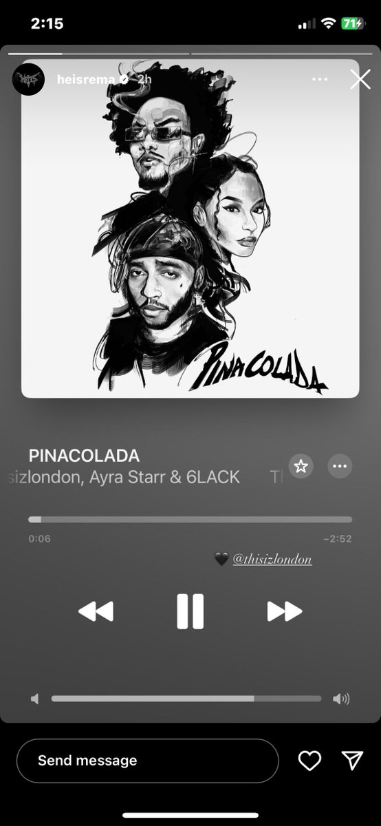 whereistega's tweet photo. — Rema showing love to London &amp; Crayon on his Instagram story. https://t.co/cml30n2RS7