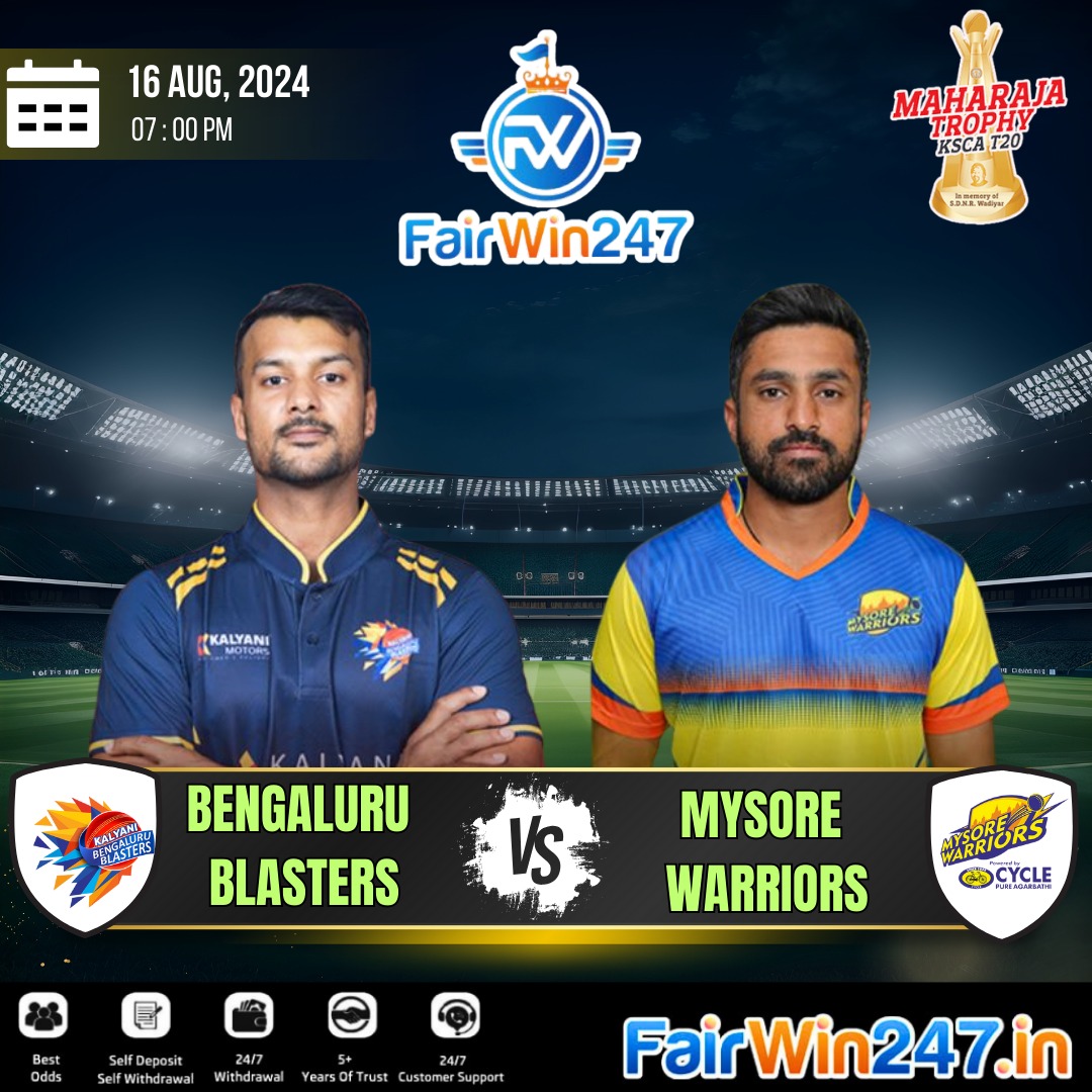 FairWin_247's tweet photo. It's Time For The Maharaja Trophy,

Mayank's Blasters Vs Karun's Warriors.

Join Now👉  https://t.co/Dou9lTF0Bf

Play Now At Fairwin &amp; Win Big!💥💙

#KSCAT20 https://t.co/YrVnAC45ob