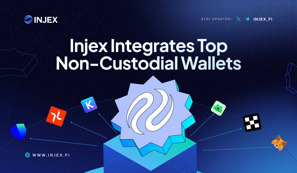 Non custodial wallets are very key in the DeFi  space  and we understand that at Injex. 📍

It helps to keep your assets in your control and foster  stronger asset security and privacy.  

Hence we integrated non-custodial wallets like  Metamask, Keplr wallet, Leap, OKX wallet,