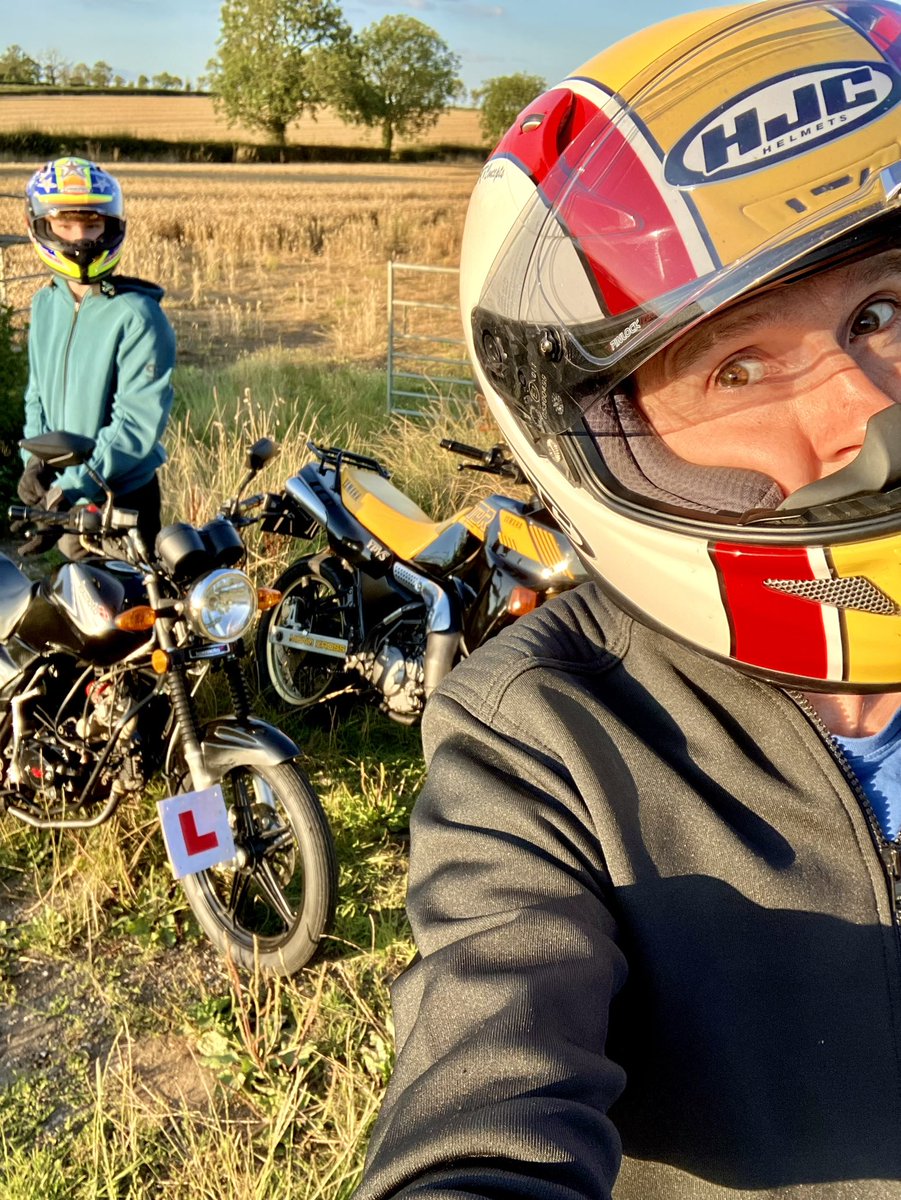 Out cruisin’ with the youngest. Glorious evening for it…