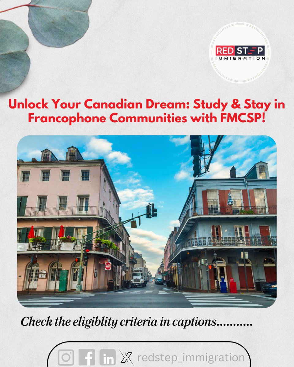 _Redstep's tweet image. FMCSP Eligibility Criteria

Citizenship: Must be a citizen of an eligible country in Africa, the Middle East, or the Americas.
Acceptance: Have a letter of acceptance from a participating DLI under FMCSP.

#redstepimmigration #FMCSP #vancouver