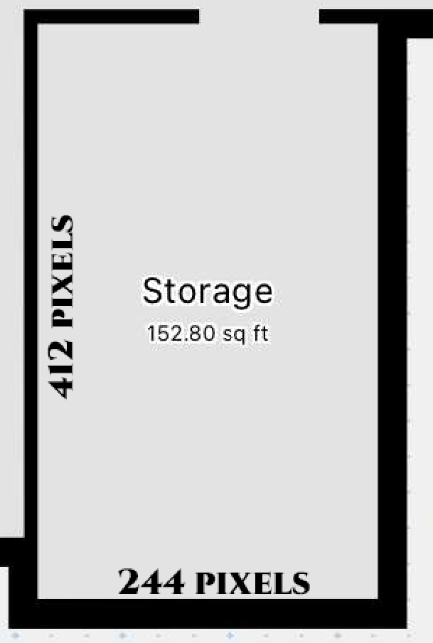 I am absolutely terrible at math. Can anyone tell me the length and width of this room in feet based off how many pixels this measures?