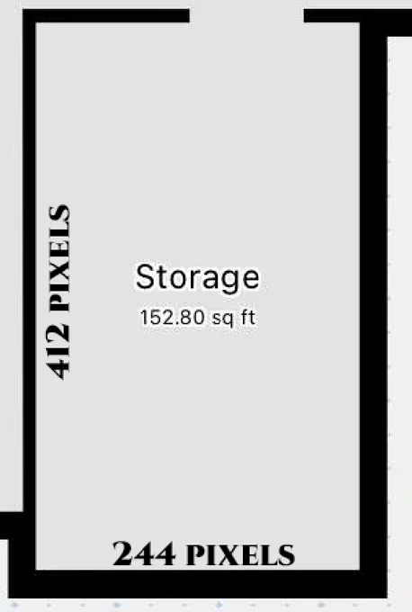I am absolutely terrible at math. Can anyone tell me the length and width of this room in feet based off how many pixels this measures? 