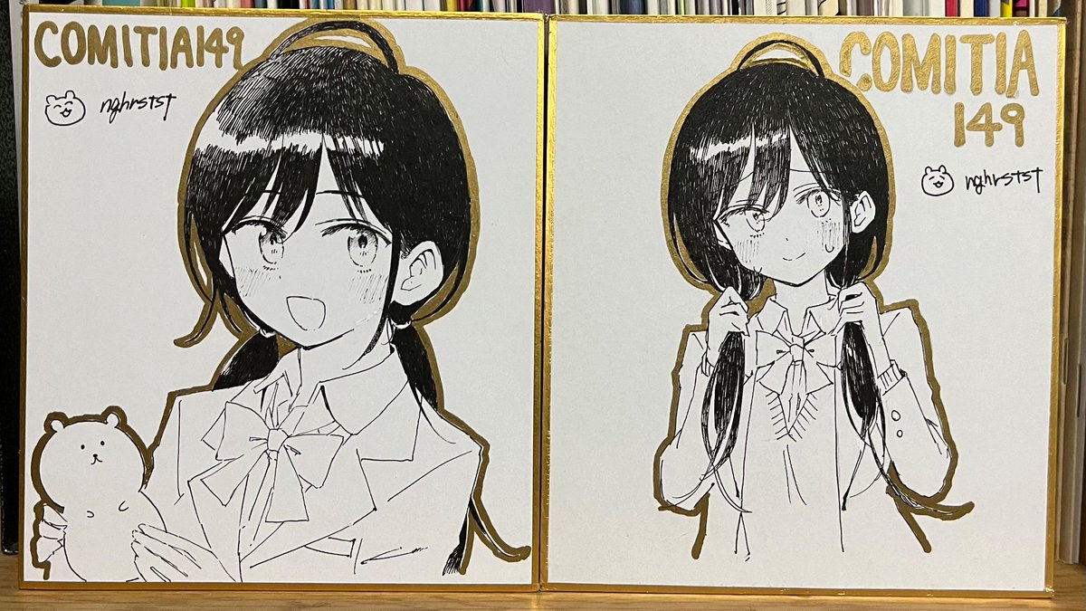 色紙描いた👊 多分1000円くらい! 