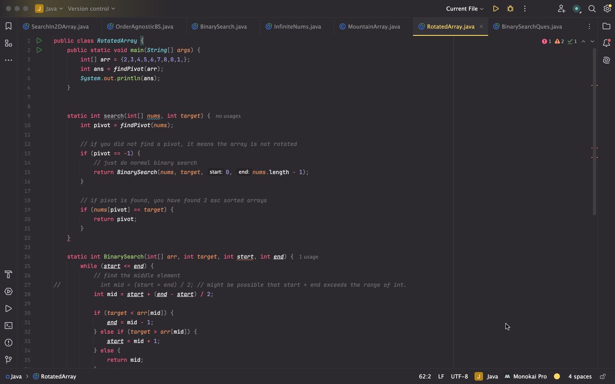 SwaroopMane22's tweet photo. Day 15 of learning Java

Today I learned Binary Search in 2D Array https://t.co/7CkmpV861t