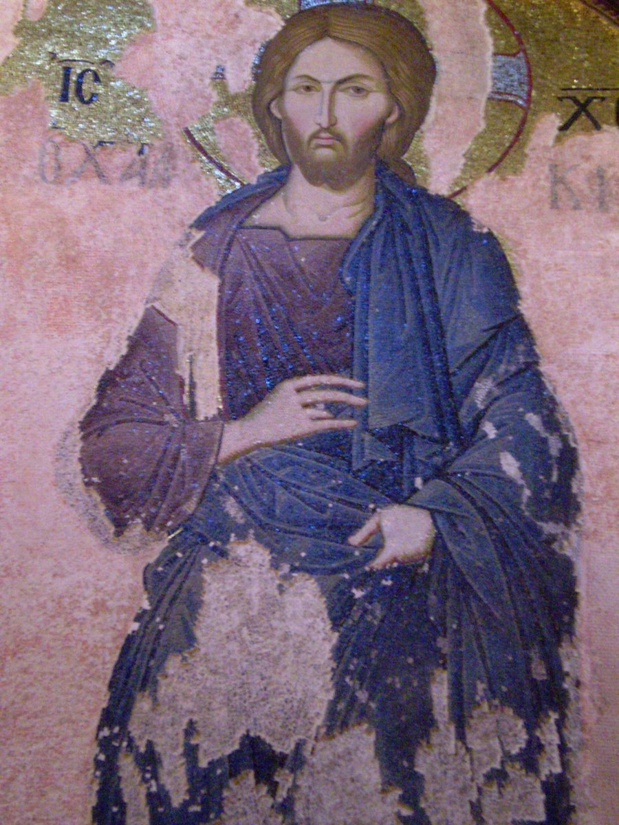 MosaicByzantine's tweet image. Christ wikiart.org/en/byzantine-m…