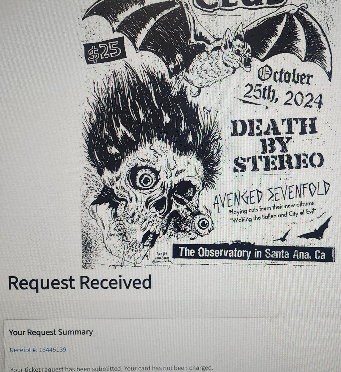 Scammed again!!🙄🤣🤘 <a href="/TheOfficialA7X/">Avenged Sevenfold</a> <a href="/shadows_eth/">Shadows</a> <a href="/DeathbatsClub/">Deathbats Club</a> #876 #DBC #NFT Honestly minting a deathbat is one of the best things I have ever done. Thank you.