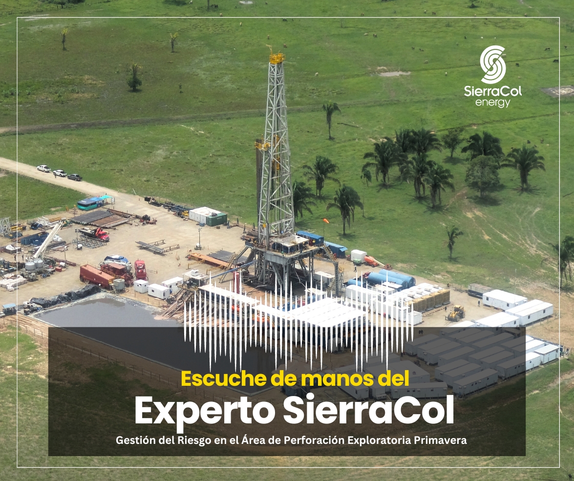 Escuche a Germán Cifuentes, nuestro Experto Ambiental a quien invitamos a nuestro programa de radio Vecinos, con quien podrá conocer los pormenores del Plan de Gestión del Riesgo para el Área de Perforación Exploratoria Primavera.