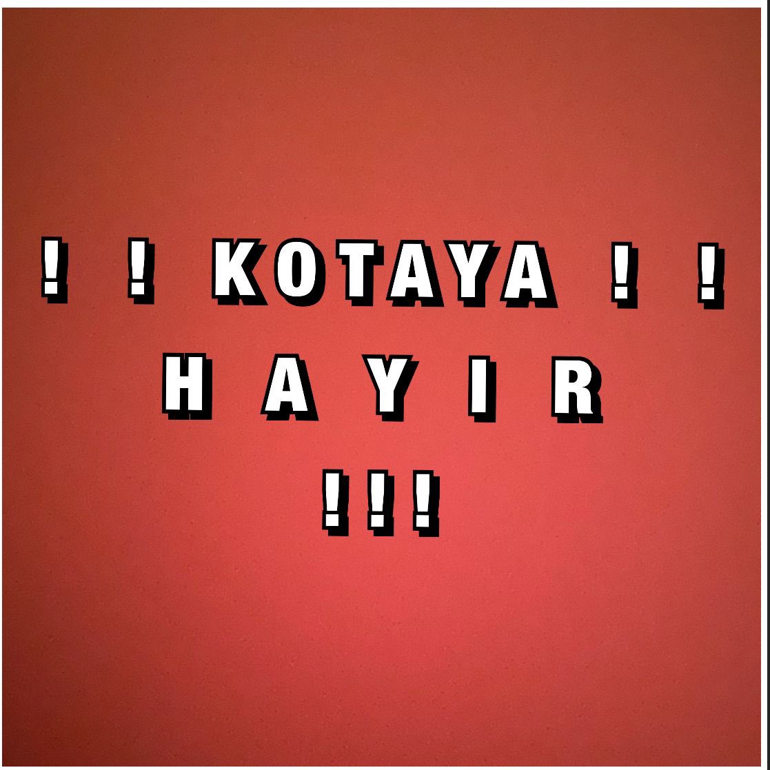 Kotaya hayır #UstaÖğreticiyeKOTAzulmü