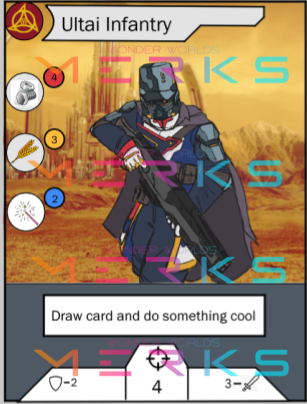 WWMerks's tweet image. It's #friday #gamedev throwback!
One of our first designs of the #ultai card and border courtesy of @2X_Zeta! This kicked off major conversations around #iconography, and glad to see how far we have come. #wwmerks #cardgames #wargames