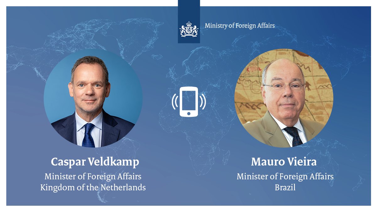 Netherlands in Brazil (@nlinbrasil) on Twitter photo Hoje o <a href="/ministerBZ/">Caspar Veldkamp</a> Países Baixos conversou com o Ministro das Relações Exteriores do #Brasil, Mauro Vieira 🇧🇷. Na conversa, reafirmaram as fortes e duradouras relações bilaterais entre os Países Baixos e o Brasil e compartilharam preocupações sobre a situação atual na Venezuela. Hoje o <a href="/ministerBZ/">Caspar Veldkamp</a> Países Baixos conversou com o Ministro das Relações Exteriores do #Brasil, Mauro Vieira 🇧🇷. Na conversa, reafirmaram as fortes e duradouras relações bilaterais entre os Países Baixos e o Brasil e compartilharam preocupações sobre a situação atual na Venezuela.