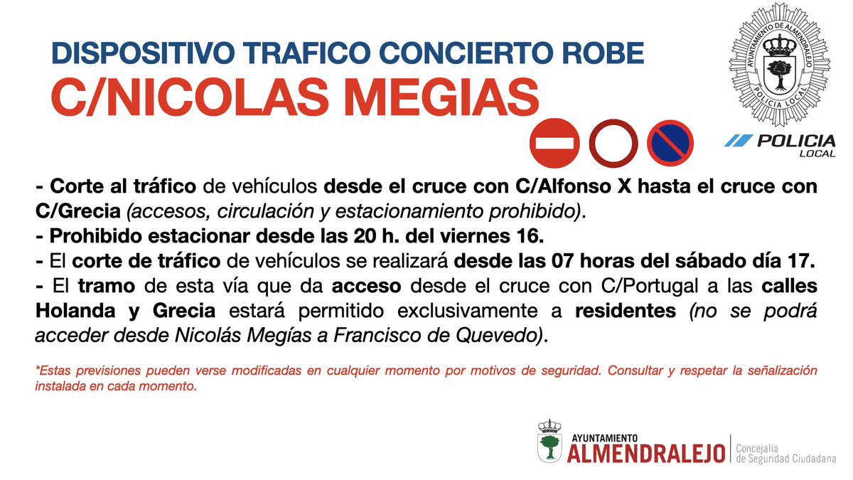 Policía Local Almendralejo tweet media