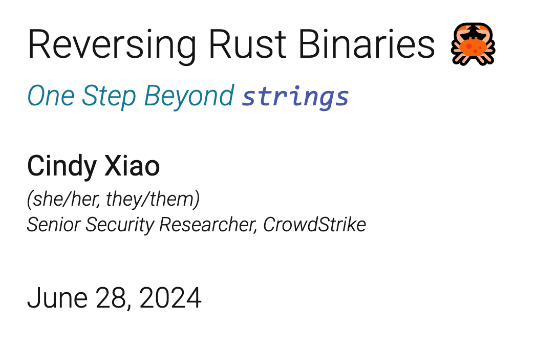 This was useful 

github.com/cxiao/rust-rev…