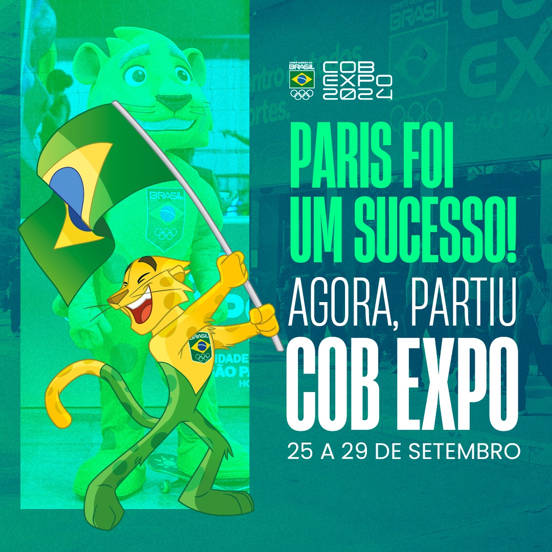 cobexpo's tweet photo. Paris 2024 foi histórica! Agora, viva o sonho olímpico e encontre os grandes atletas do Brasil em um só lugar. 

COB Expo 2024: de 25 a 29 de setembro, no Pro-Magno, São Paulo. 

COB Expo – a experiência que inspira. 

#cobexpo #timebrasil #esportebolímpico #olimpíadas https://t.co/Ajb5pfBcRC