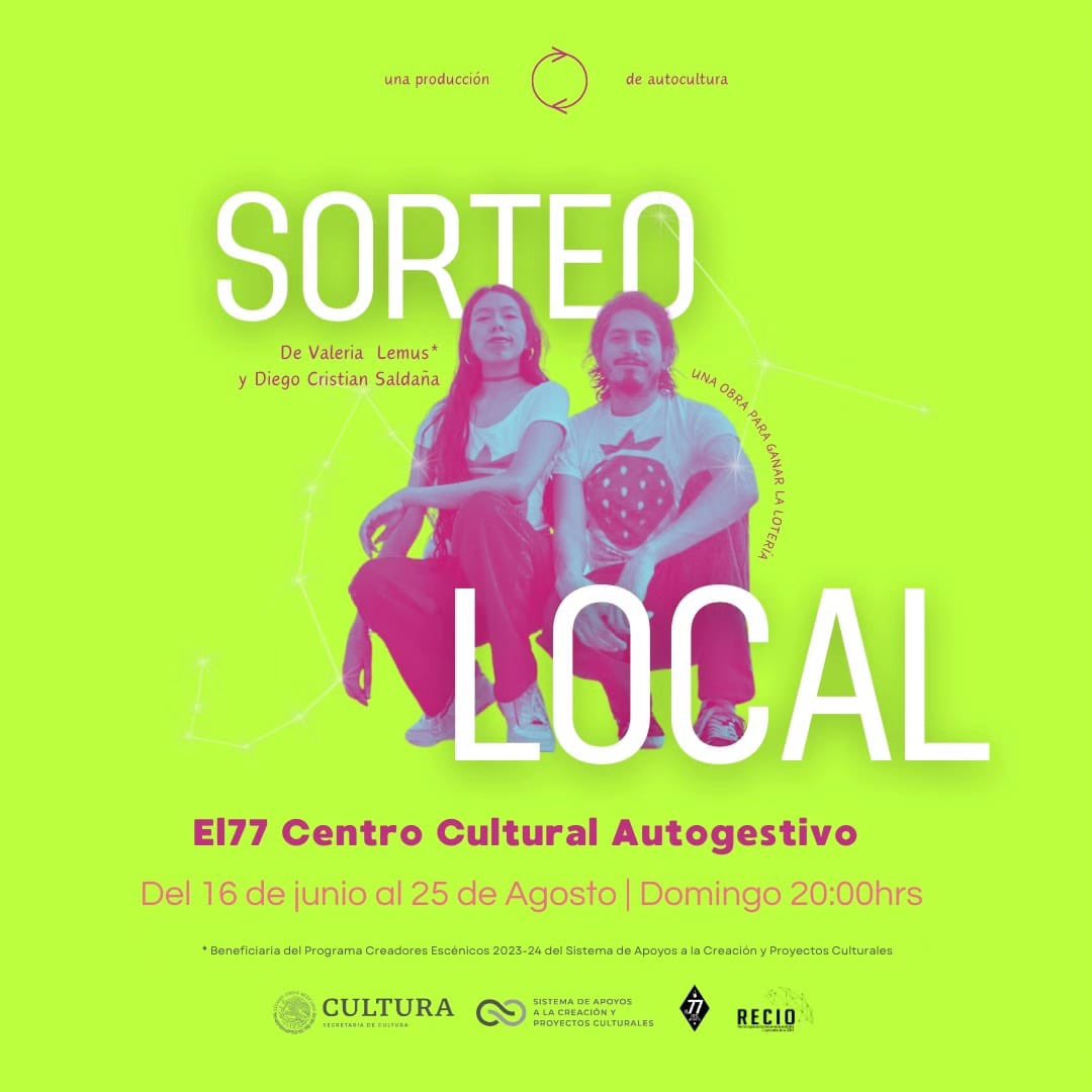 🚨 SERES TEATRALES 🚨 

Tenemos un pase dobles para ver este domingo 18/ago a las 20:00 hrs “Sorteo Local” en El 77CCA

🎯Para llevárselos:
1️⃣Comparte este post
2️⃣Síguenos
3️⃣Mándanos por DM tu nombre completo y capturas de tu follow