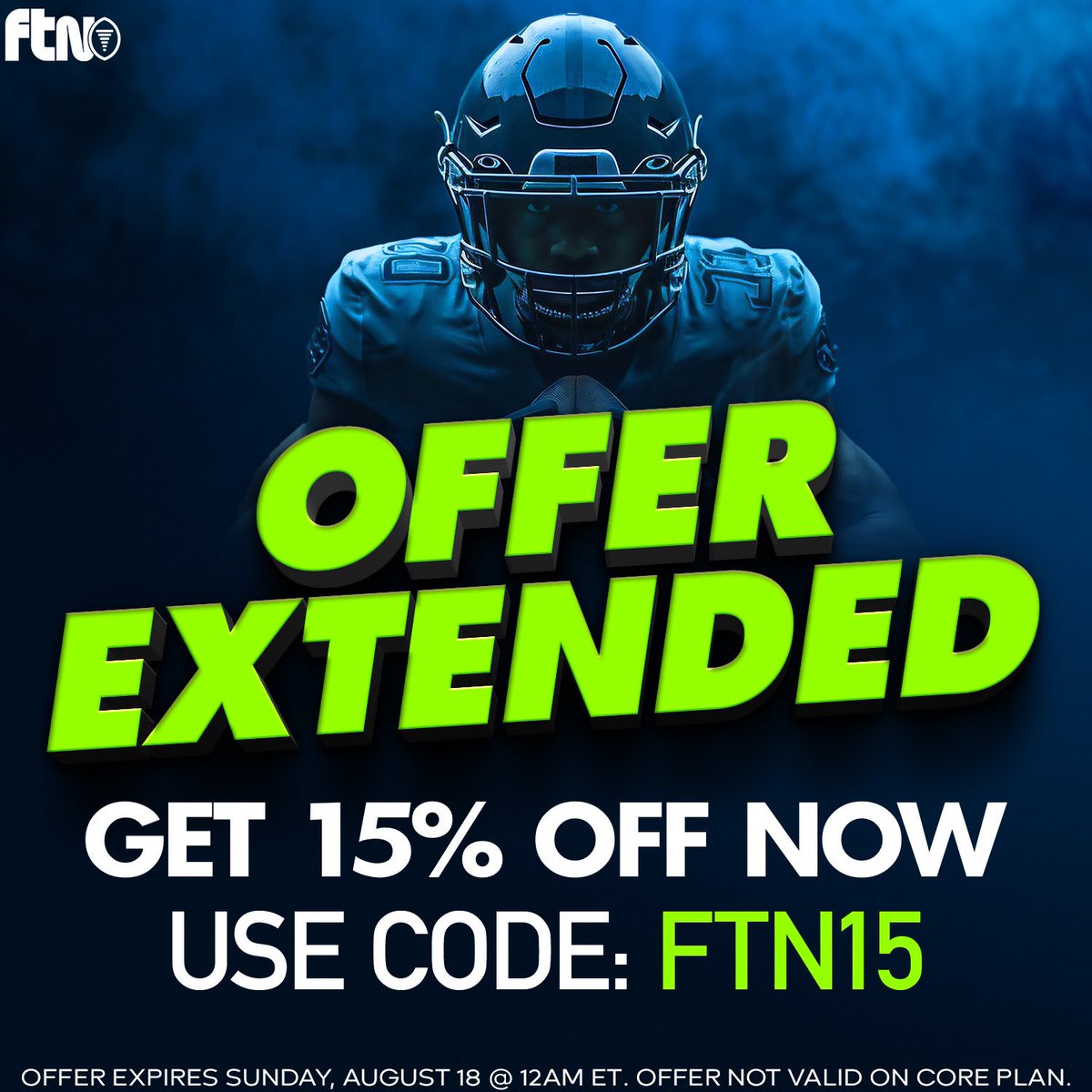 🚨You spoke, we listened…

15% OFF — Code FTN15 extended to Sunday

- Fantasy Football Draft Guide by <a href="/JeffRatcliffe/">Jeff Ratcliffe</a> 
- Industry’s #1 Rankings &amp; Projections 
- 16 Cheat Sheets &amp; Much More

Make this your BEST draft ever 👉 ftnfantasy.com/draftkit