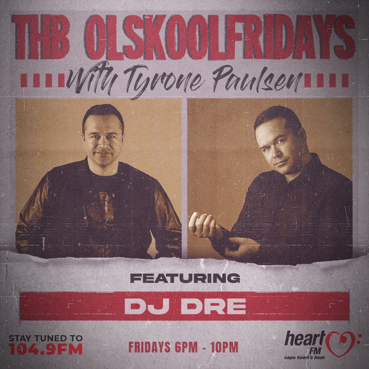 tyronepaulsen's tweet photo. #THBOlSkoolFridays is the perfect soundtrack for the start of every Weekend as #thatDJ @DjDre_SA gets behind the decks and spins more of you favorites #INTHEMIX on #capetownsbeat @Heart1049FM as we broadcast LIVE from the food court @sun_grandwest #THB3DayWeekend https://t.co/rn6N0Vl1k9