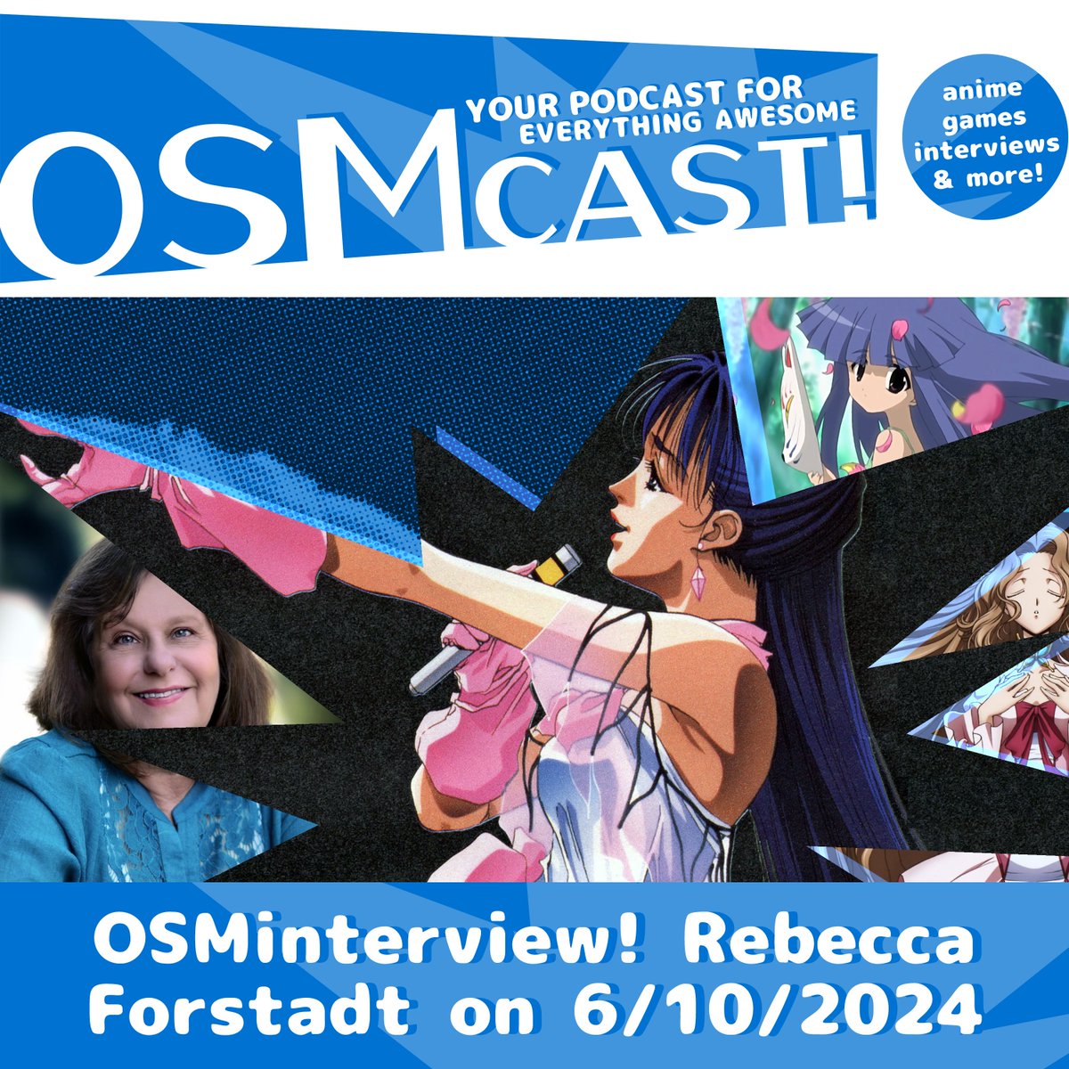 We're back with another interview! <a href="/J5isLive/">John Robbins 💙💛 - #BLM🖤</a> got the chance to talk to @rebeccaforstadt! She has had roles in anime like Lynn Minmei in Robotech, Nunnally in Code Geass, and more!

osmcast.com/2024/08/osmint…