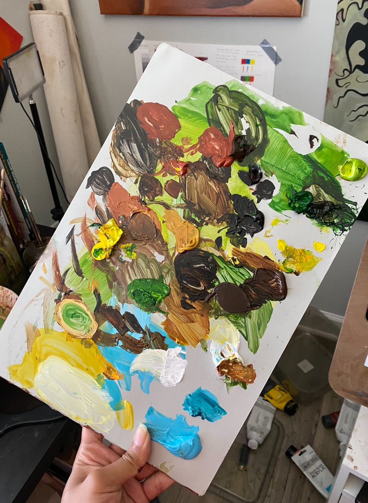 The painting 🖼️ vs.The palette 🎨