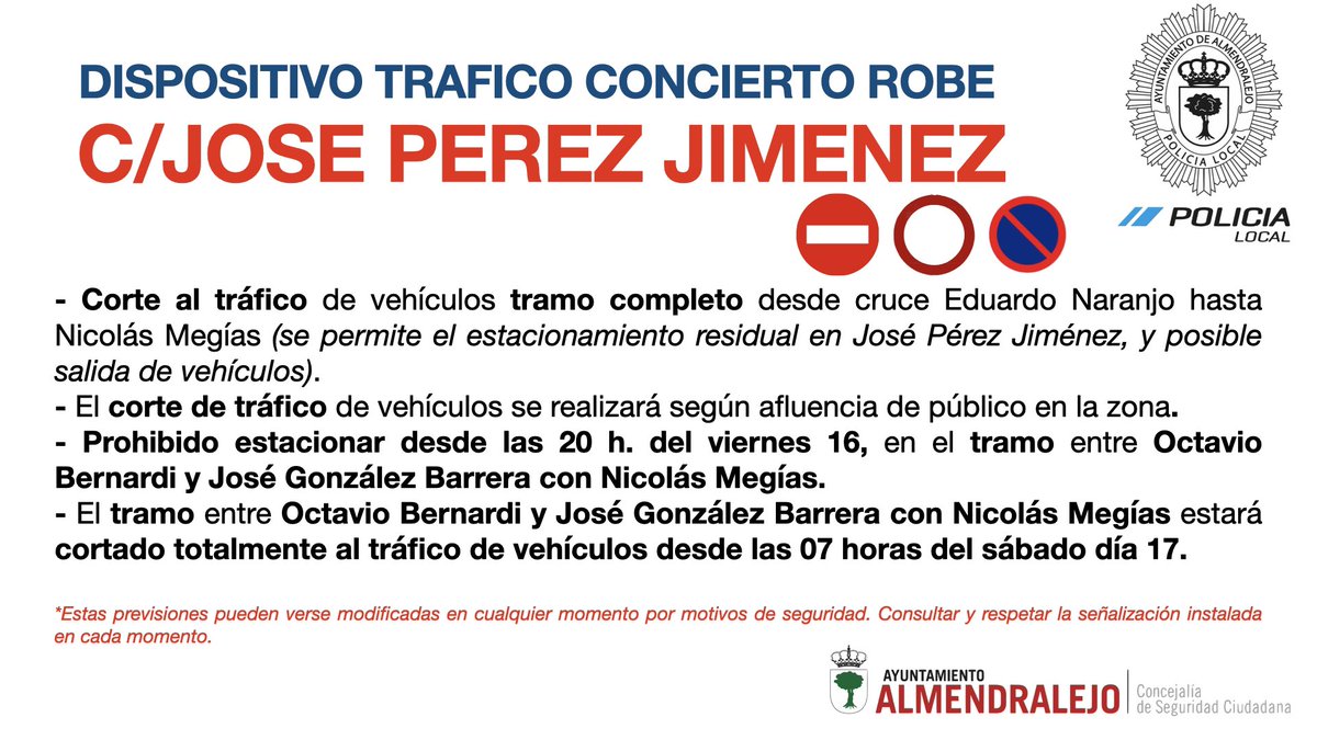 Policía Local Almendralejo tweet media