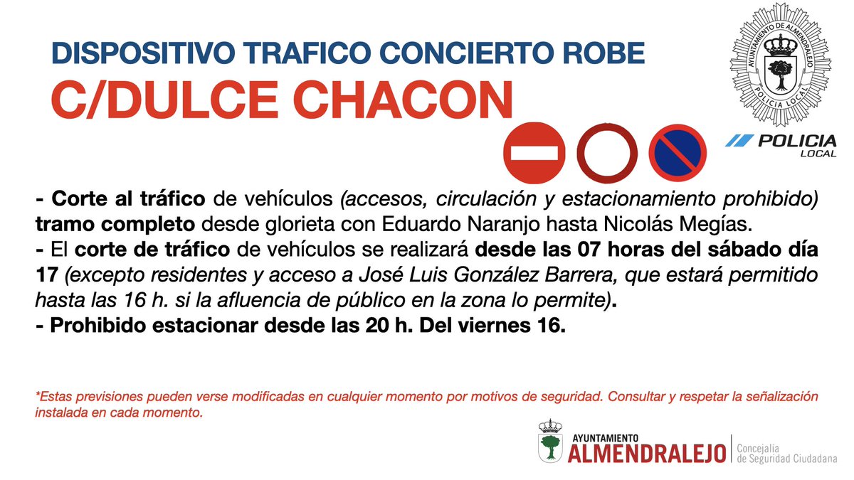 Policía Local Almendralejo tweet media