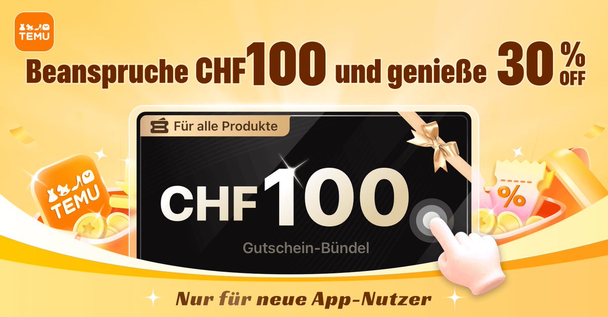 zorall81's tweet photo. ⭐️Klicken Sie auf den Link https://t.co/tpKZObQzdR um 💰CHF100 Gutscheinpaket zu erhalten!! https://t.co/gELXdx4hxx