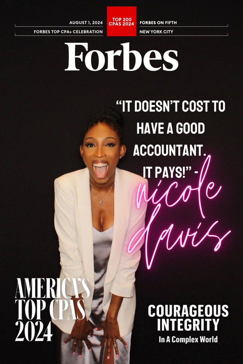 I’m not your grandpa’s CPA. I’m so much more! 

Reflecting back on the reception held earlier this month in NY, I am still on a high at being named one of America’s top 200 CPAs by Forbes this year. Thank you to the Forbes team for brightening the spotlight on our profession in a
