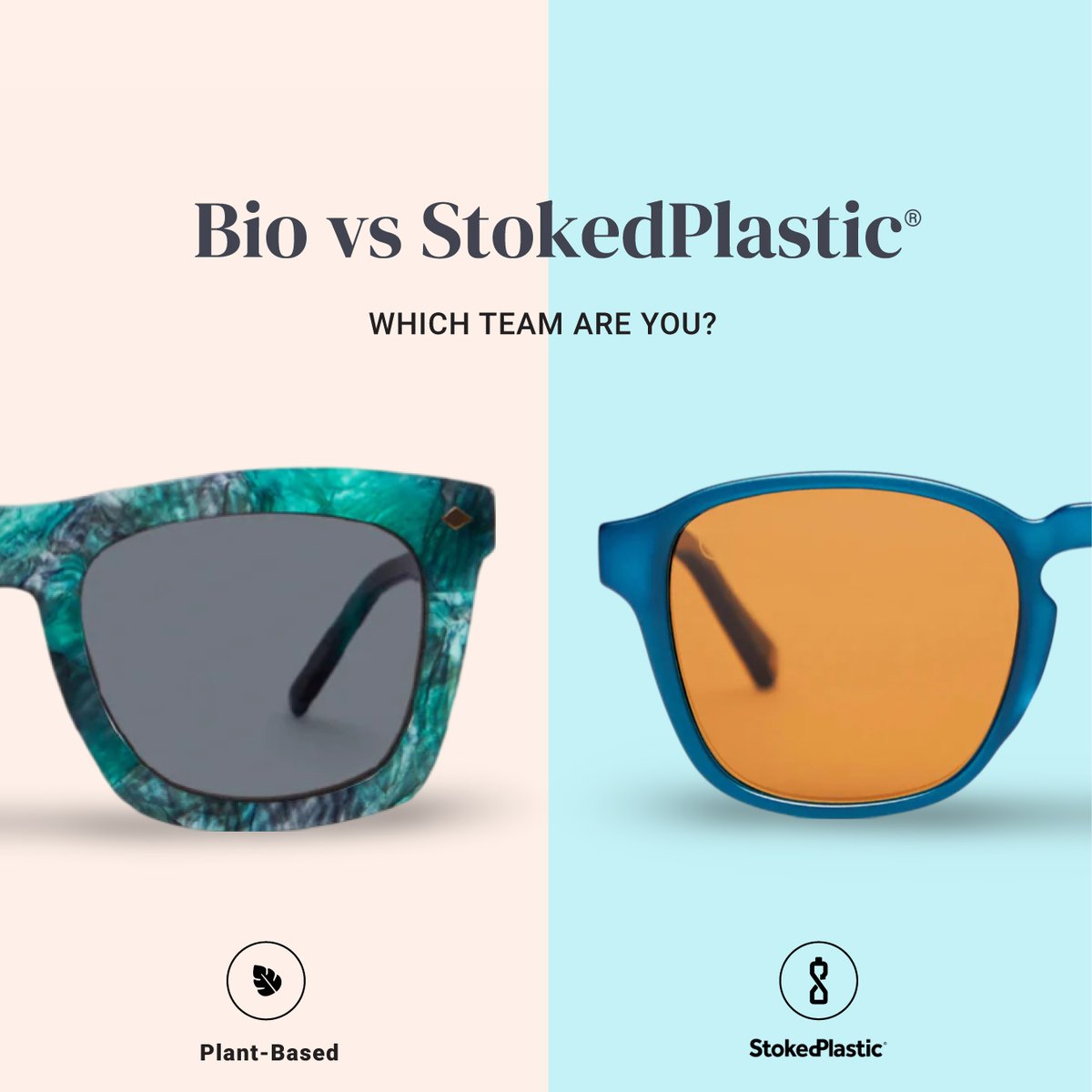 Opolis4's tweet photo. Ever wondered what the differences are between our Bio and StokedPlastic® collections? 🕶 Visit https://t.co/RTMp8VA2cm to learn more about how we're setting the standard for sustainability one pair of sunglasses at a time. https://t.co/cdiZR727I6