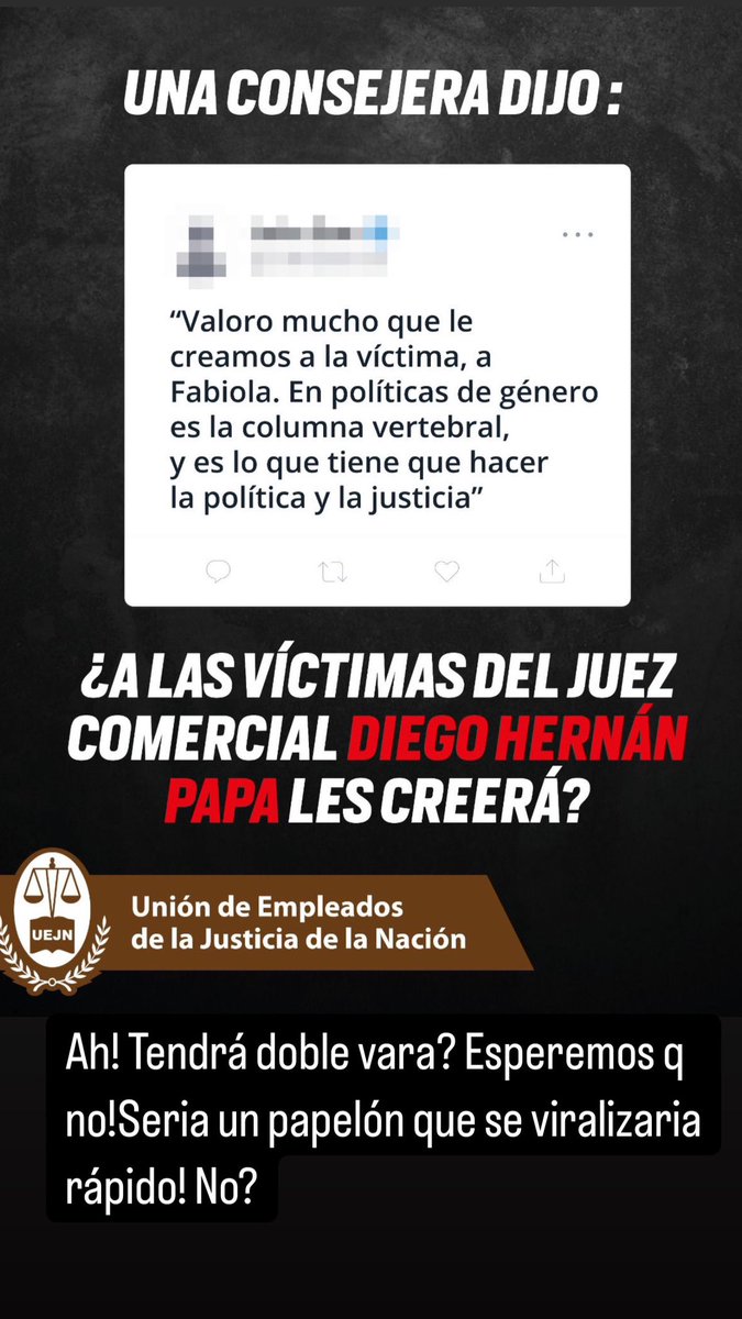 #DobleVara Está consejera de la magistratura q es diputada nacional, se escandaliza con la violencia de género  cuando conviene y protege a un Juez que acumula una larga lista de brutales acosos! Sabes quien es? #AdivinaAdivinador