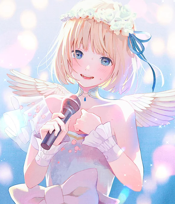 HoneyWorks様『アイドルでよかった。』の monaちゃんのイラストを描かせていただきました 