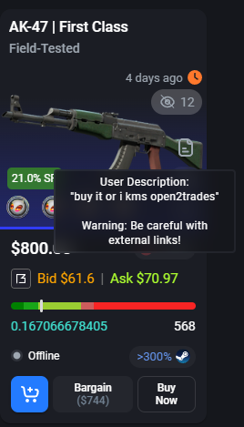 Sanest CSFloat seller👀