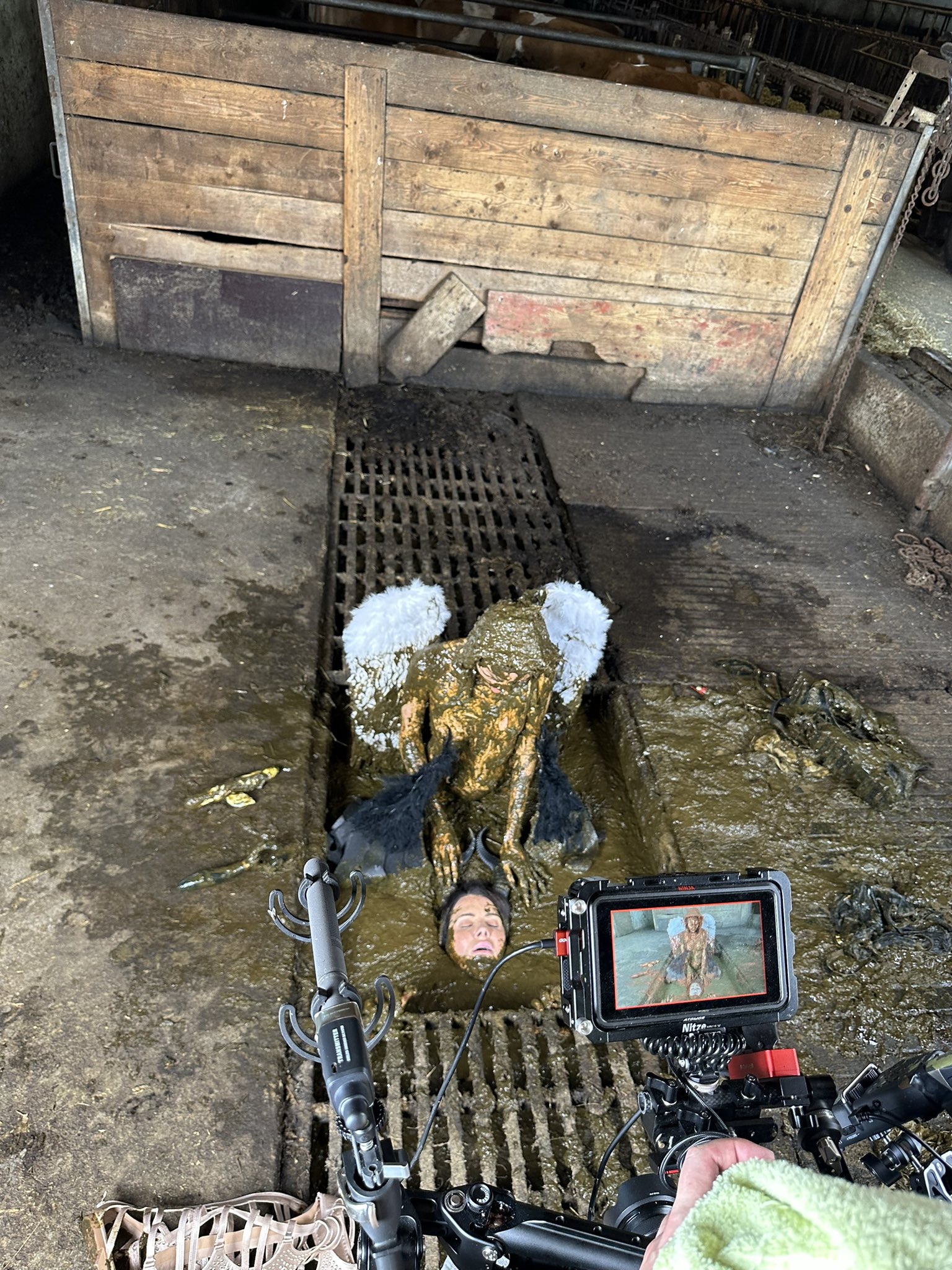 So fucking hot 🥵🥵🥵 @BrookeMessyWAM @AltAnjel @ManureFetisch #cowshit #cowshed #scat #scatgirls #devil #angel https://t.co/v7B0MwSFob