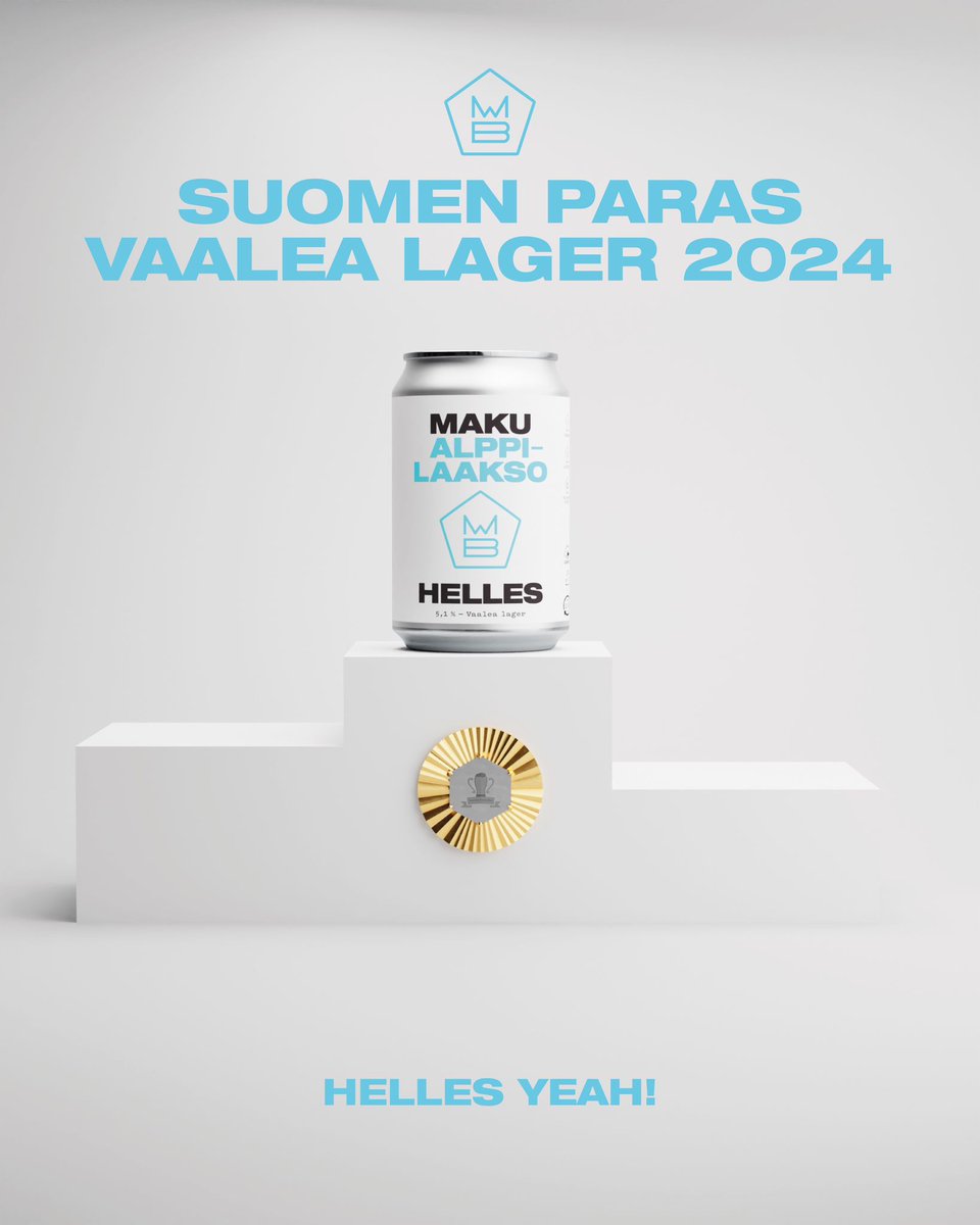 Suomen Paras Olut -kilpailun tuomaristo on puhunut!

Makun Alppilaakso Helles Lager on Suomen paras vaalea lager vuonna 2024!

Osta omasi lähikaupastasi ja nauti!