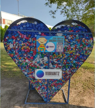 Our Villagrán, Mexico site recently partnered with @BancodeTapitas, which collects bottle caps and recycles them into pellets sold to fund childhood cancer treatments. This team embodies what it means to be a world-class, responsible corporate citizen. #VibrantzInAction #VIA