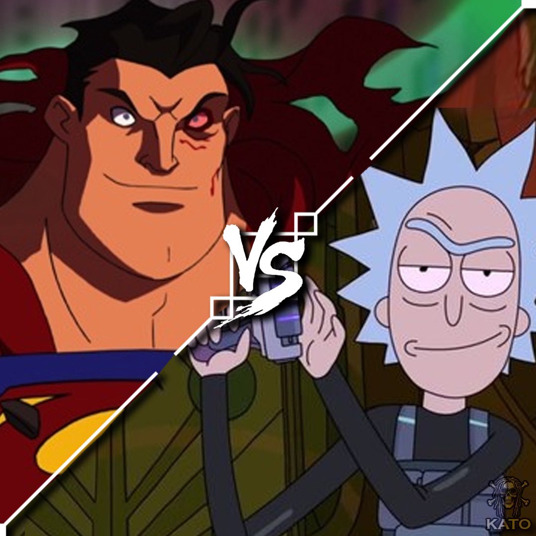 1V1 to the Death! Who takes it? #rickAndMorty #superman #dccomics