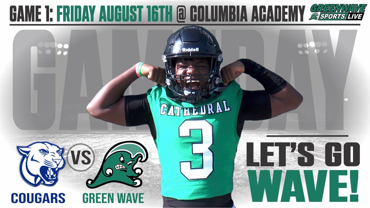 Watch Green Wave Football @ Columbia Academy online at greenwavesports.live/green-wave-eve… or at boxcast.tv/view/green-wav…
