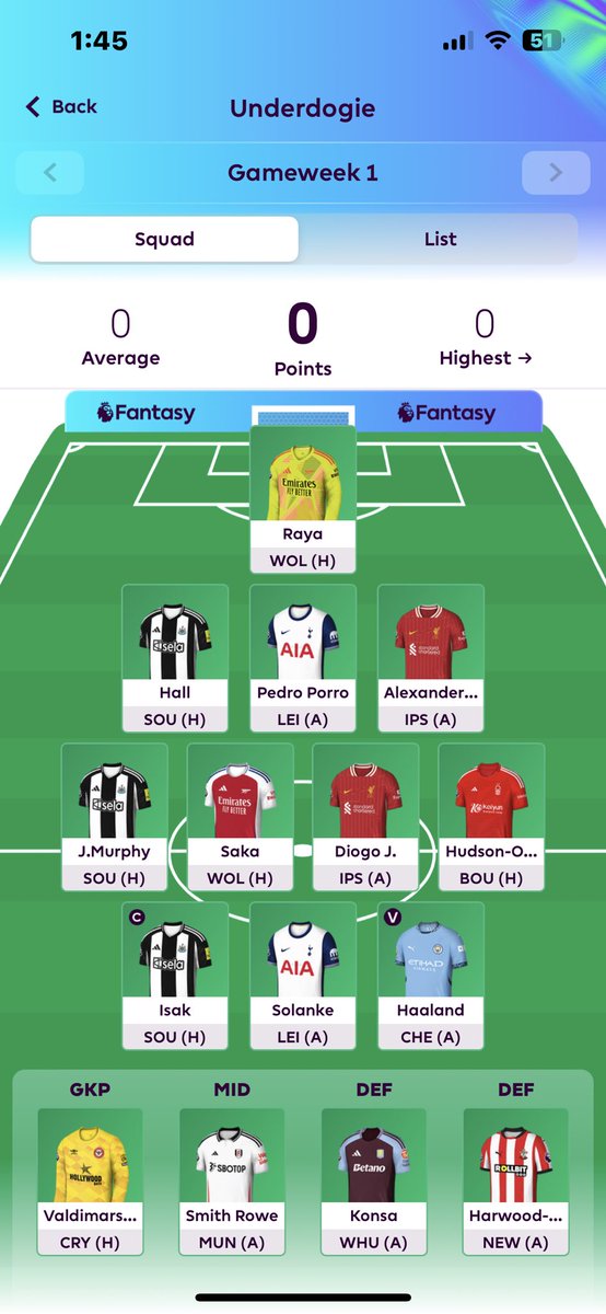 TopFPLTips's tweet image. Team Locked!! 🔒 

Let’s see how this goes 😬

Underdogie #GW1 #FPL 🐶